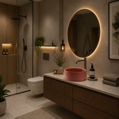 Concrete Table Mounted Wash Basin
